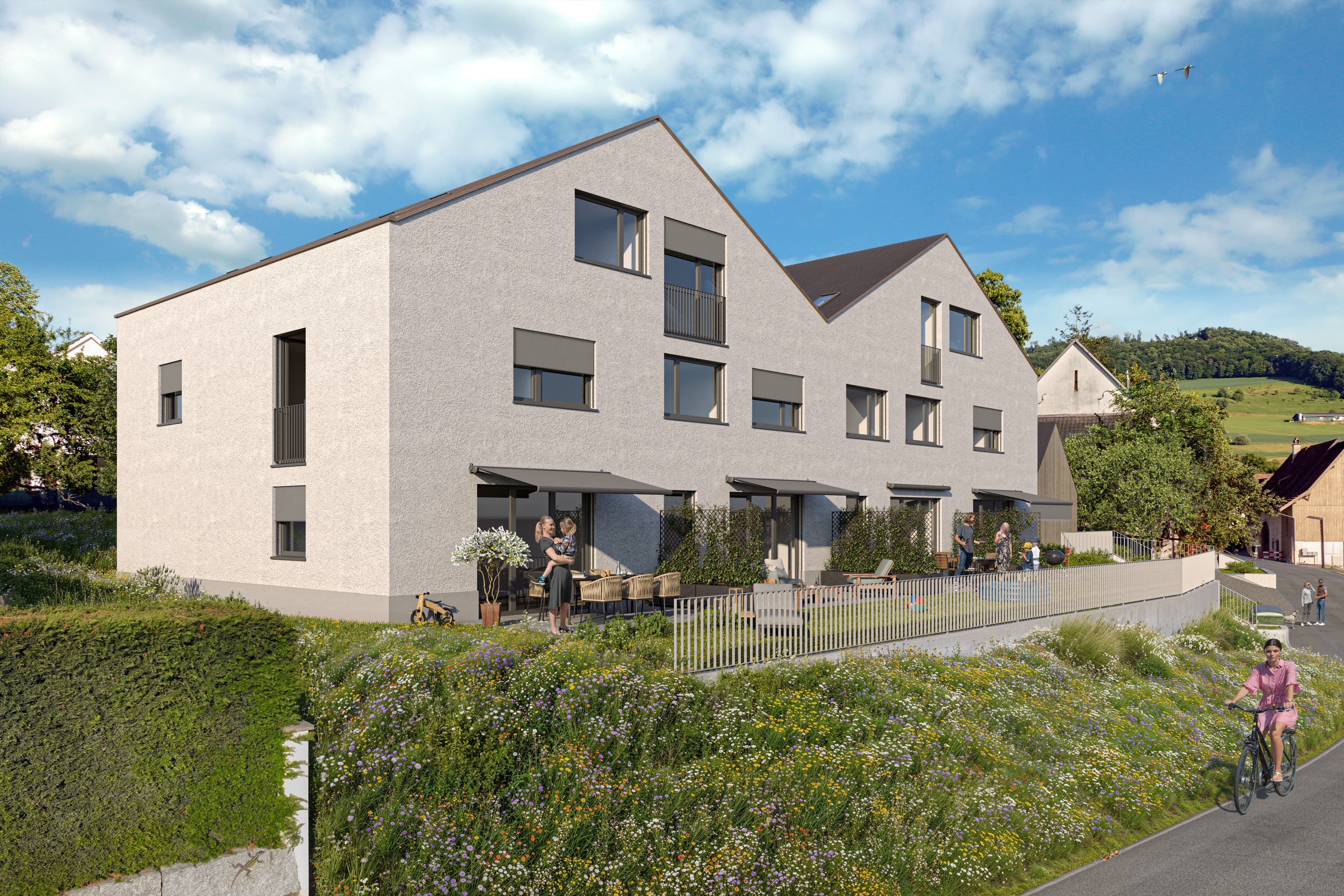 Arisdorf Linden Mühle Visualisierung Haus 1